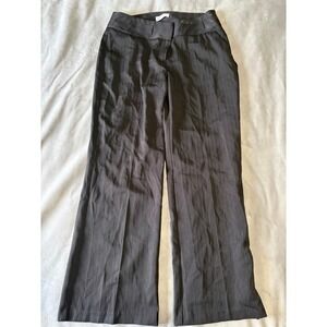 Methode Black Pinstripe Straight Leg Dress Pants Womens Size 10